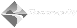 Tauranga City Logo in White
